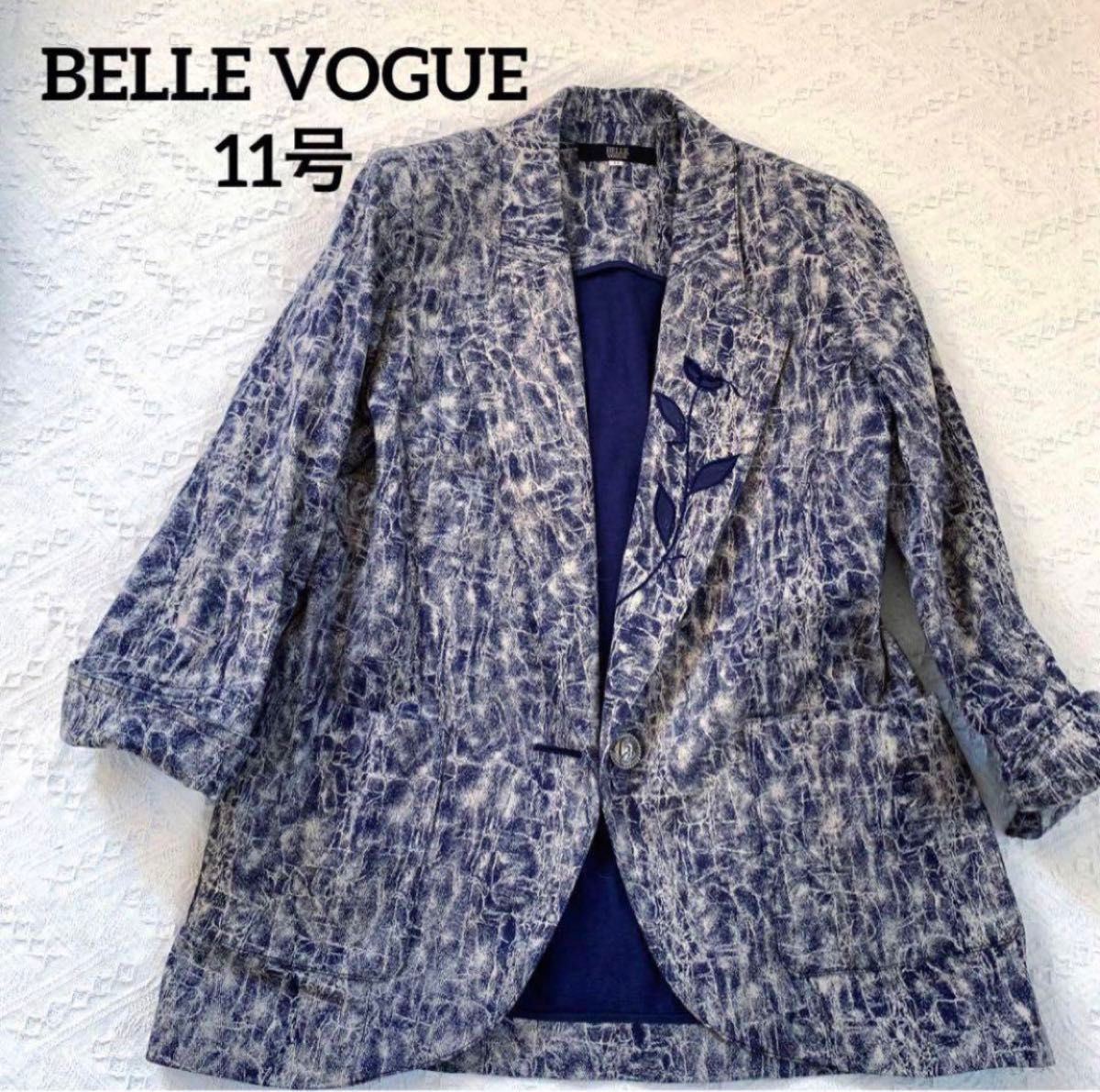 BELLE VOGUE デニムジャケット　11号　デザインジャケット　M〜L
