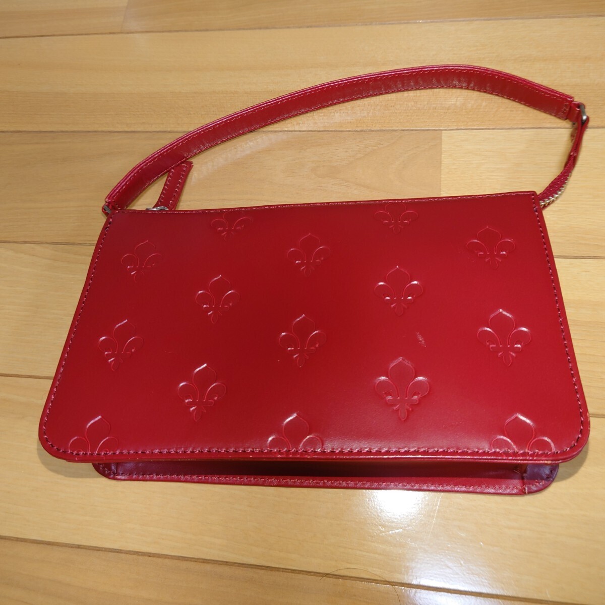 PATRICK COX バッグ 鞄 カバン パトリックコックス ミニバッグ 赤いカバン 革バッグ　ハンドバッグ_画像1