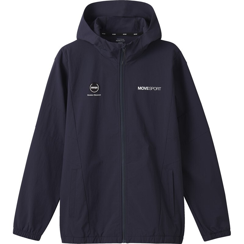 2024年 春夏モデル 1円～【新品】DESCENTE　MOVESPORT 4WAYストレッチナイロン 上下セット(size：L color：NV) _DMMXJF13