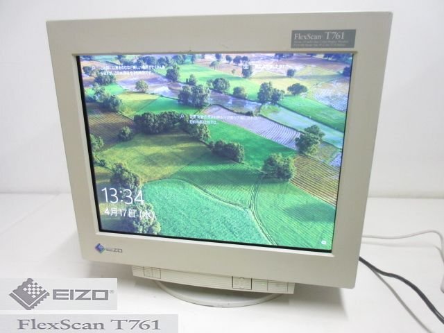 S3075T EIZO FlexScan T761 19 дюймовый электронно-лучевая трубка монитор CRT электризация * мощность OK утиль 