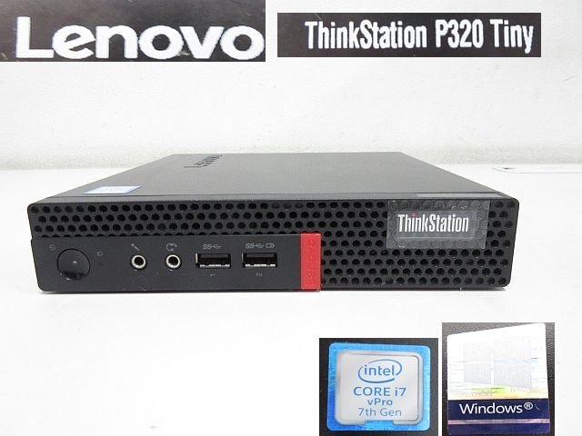 S3082S no. 7 поколение Corei7-7700T 2.90GHz Lenovo ThinkStation P320 Tiny память 16GB HDD нет BIOS пуск OK утиль снятие деталей для!