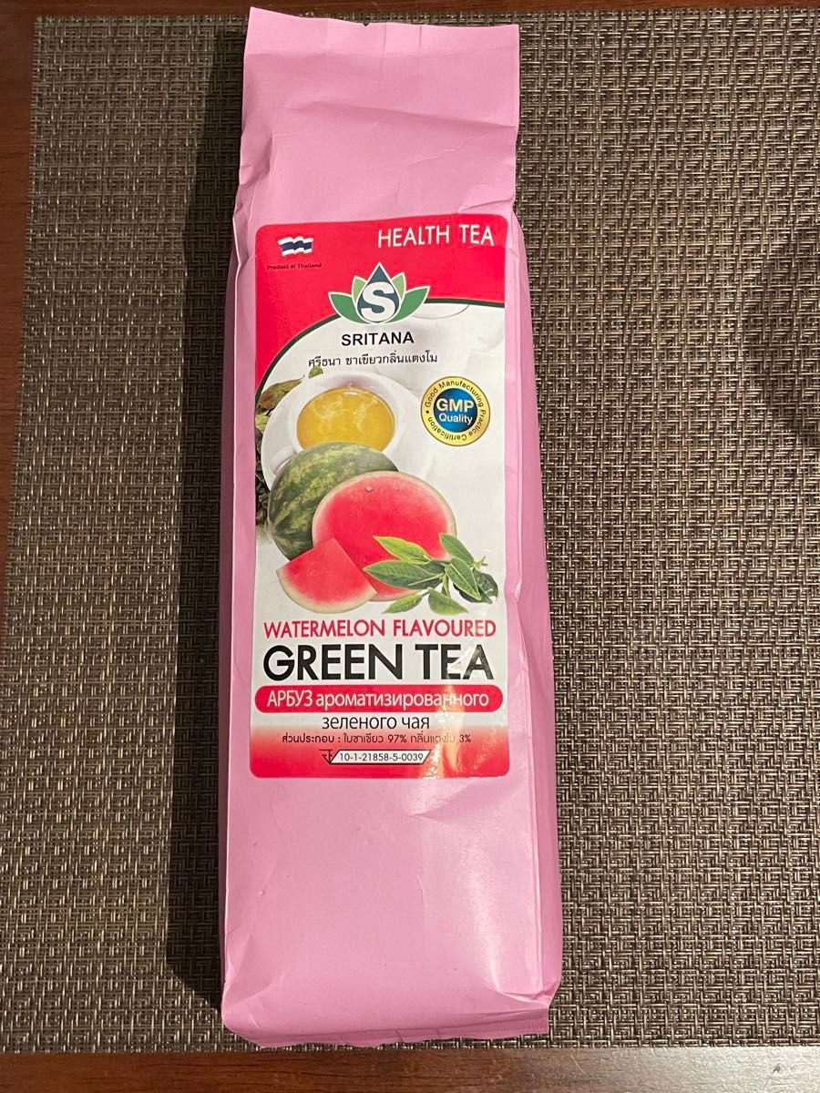 スイカ　お茶　WATERMELON FLAVOURED HEALTH TEA GREEN TEA