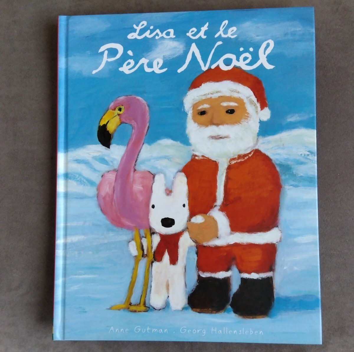 希少美品★リサとクリスマス 大型絵本 リサとサンタクロース フランス語版 リサとガスパール Lisa et le Pere Noel 洋書絵本の画像1