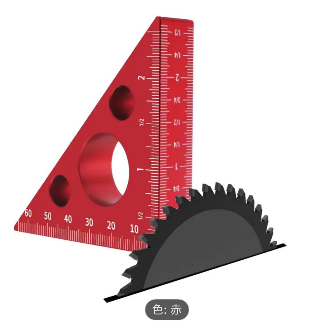 木工治具　三角定規　直角　45度　測定　補助ツール　diy_画像4