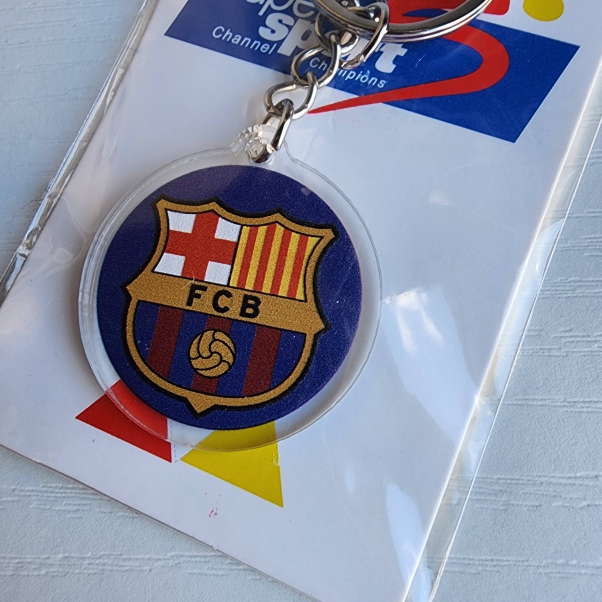 新品 キーホルダー バルセロナ サッカー Spain La Liga キーチェーン サッカー キーリング FCBの画像3