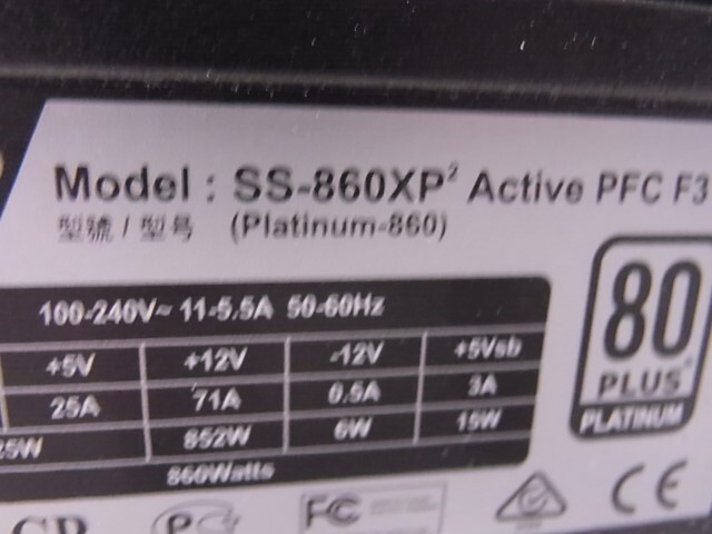 Seasonic SS-860XP 860W/80PLUSPlatinum засвидетельствование 