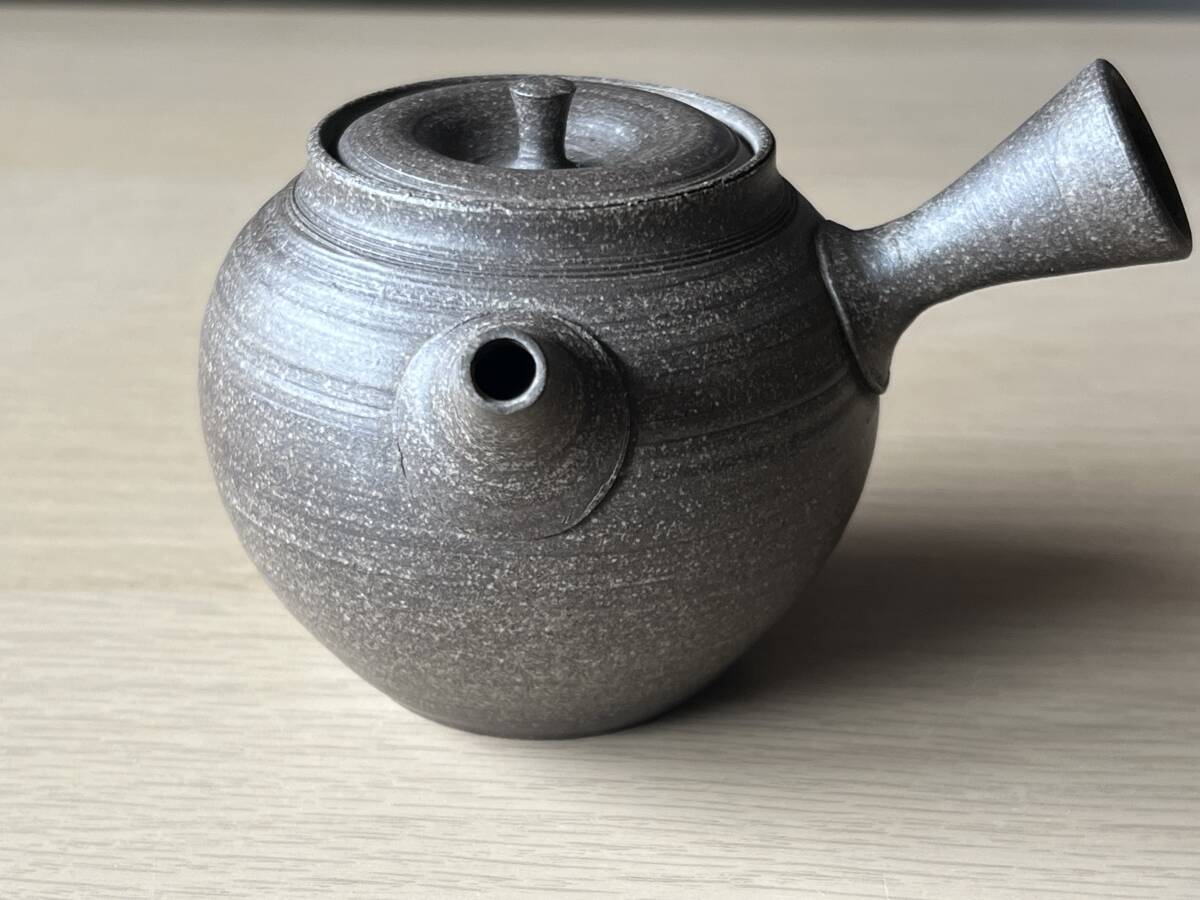 常滑焼　名工　水野博司　筋引き　茶注　煎茶道具　急須_画像3