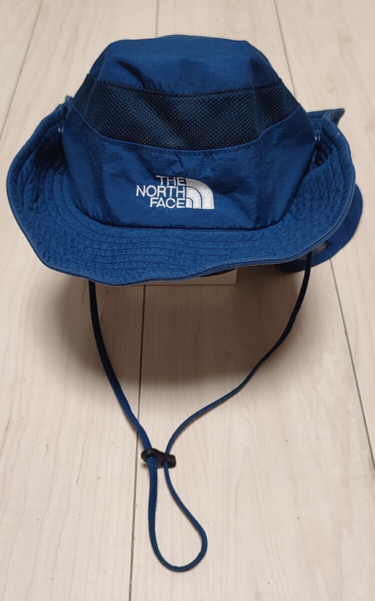THE NORTH FACE ノースフェイス キッズ帽子 ハット ネイビー系/紺系 NNJ01810 サイズKM 中古品の画像1