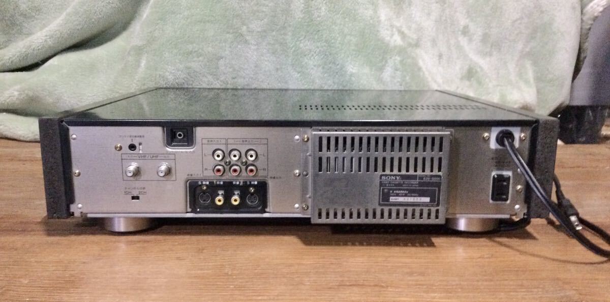 SONY [ED Beta] EDV-5000ビデオカセットレコ-ダ- / 1987年製 /通電,音声OK/映像NO/ジャンク品の画像7