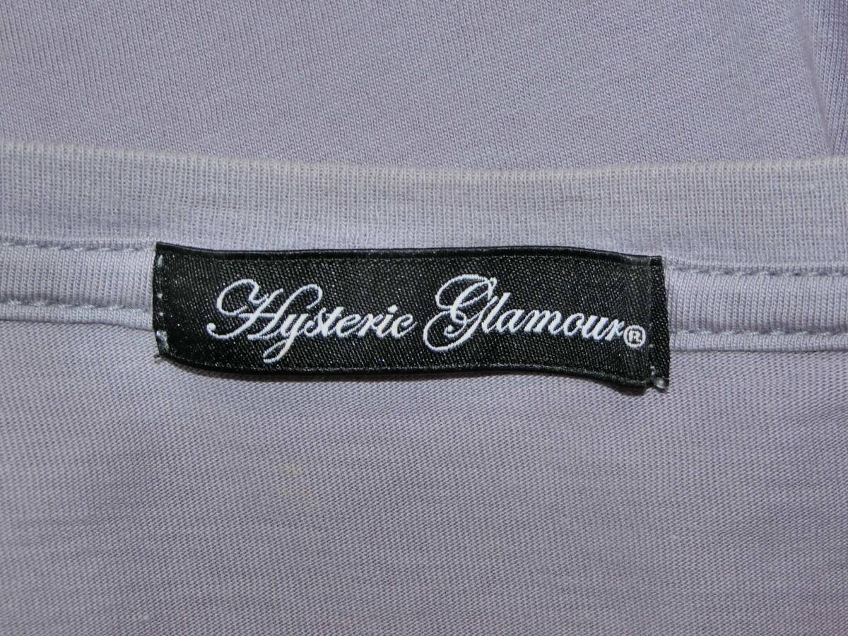 訳アリ★Hysteric Glamour ヒステリックグラマー　ラベンダーで前にも後ろにもプリントが入った長袖ワンピース ★チュニック_画像7