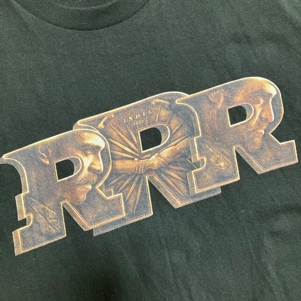 RRR インドムービーTシャツ 半袖  ナートゥダンス Tシャツ L