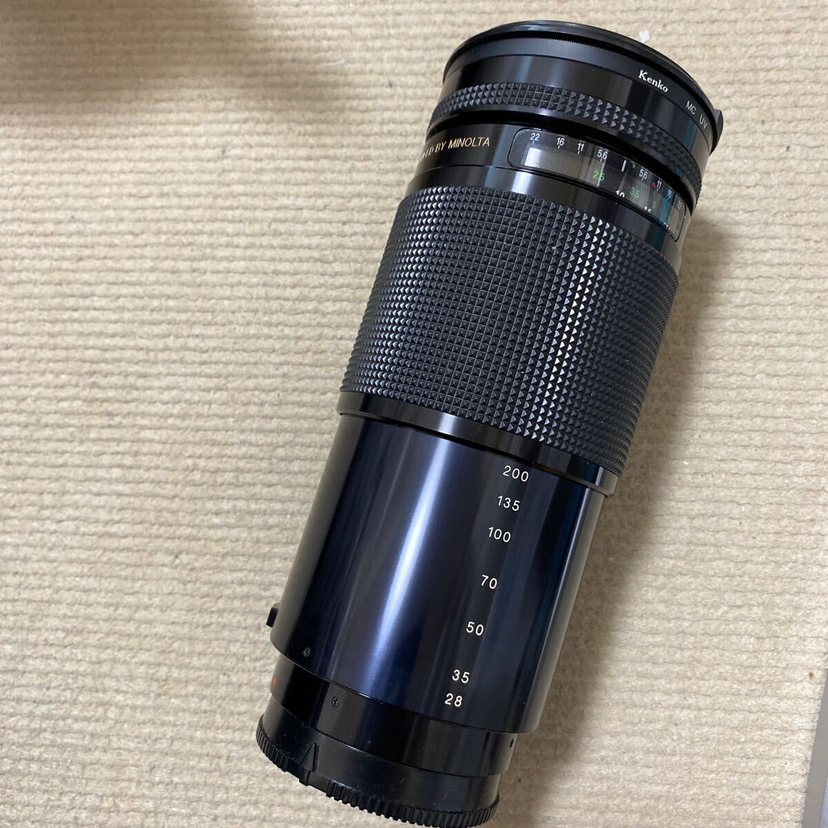 ☆望遠レンズ カメラレンズ　ズーム　zoom MINOLTA ミノルタ　kenko TEFNON 28〜200mm 長期保管品　使えるか分かりません　used☆_画像6