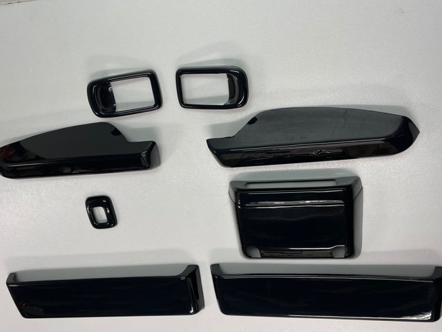 ハイゼットトラック　前期　S500P　インテリアサイドパネルカバー8ｐ　ピアノブラック　黒　内装パネル　インパネ　はろーすぺしゃる_画像1