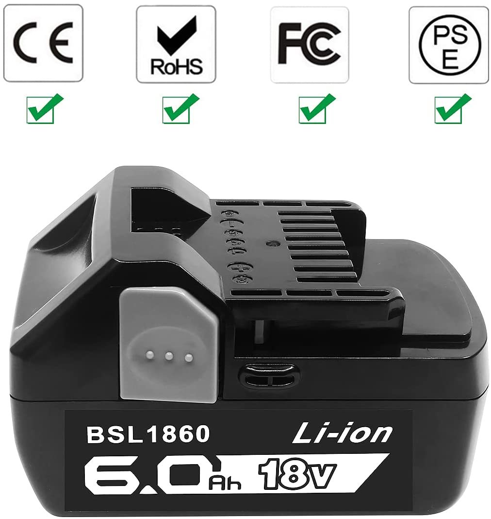 BSL1860 日立 一個のみ 18v バッテリー 互換 6.0Ah LED残量表示 HiKOKI BSL1860b BSL1830 BSL1840 BSL1850 対応_画像4