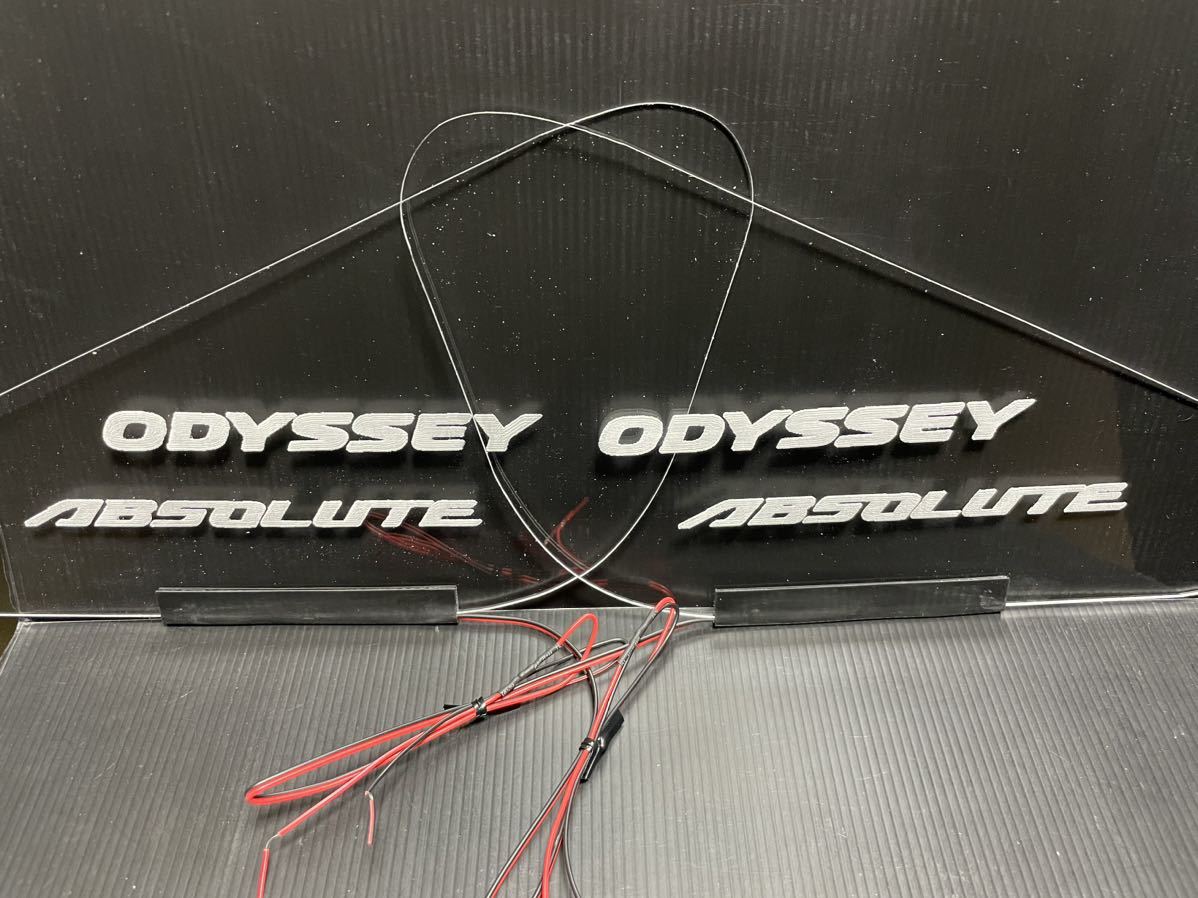 Odyssey RC1/RC2 series exclusive use absolute (Abusolute) triangle window blue LED emblem panel left right set 