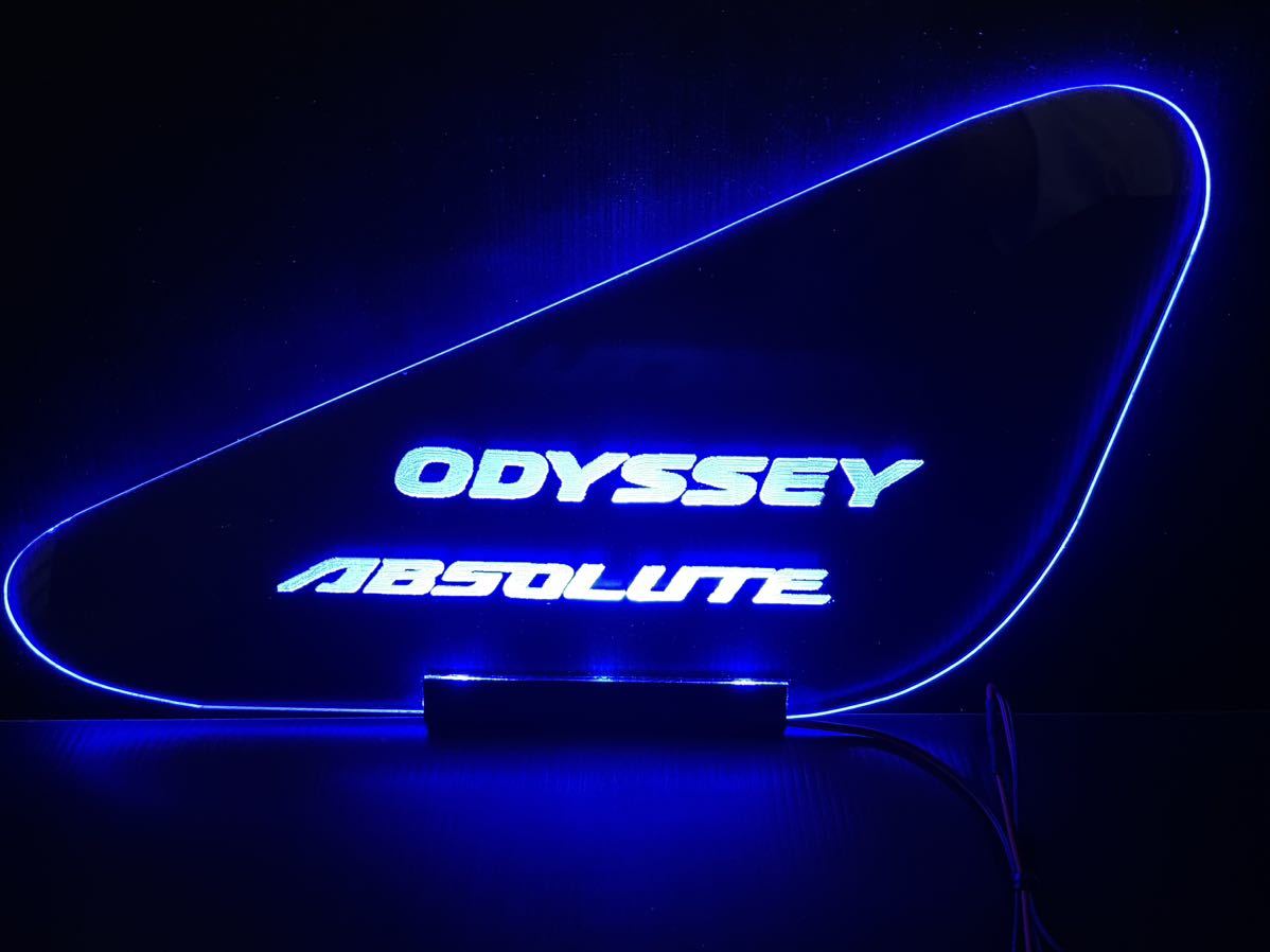  Odyssey RC1/RC2 series exclusive use absolute (Abusolute) triangle window blue LED emblem panel left right set 