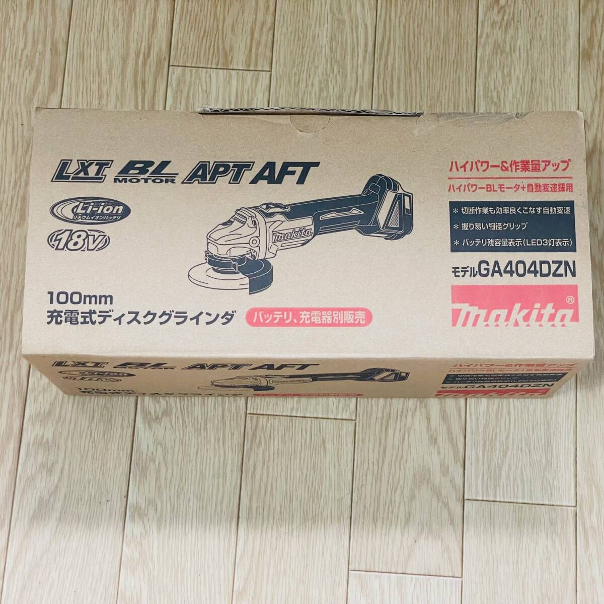 未使用品 保管品 マキタ GA404DZN 100㎜ 充電式ディスクグラインダ LXT BLMOTOR APT AFT 1円 から 売り切りの画像1