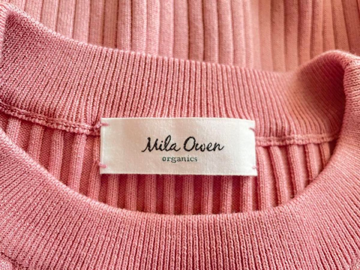 【かなり美品】 Mila Owen ミラオーウェン ノースリーブ ピンク M L トップス 