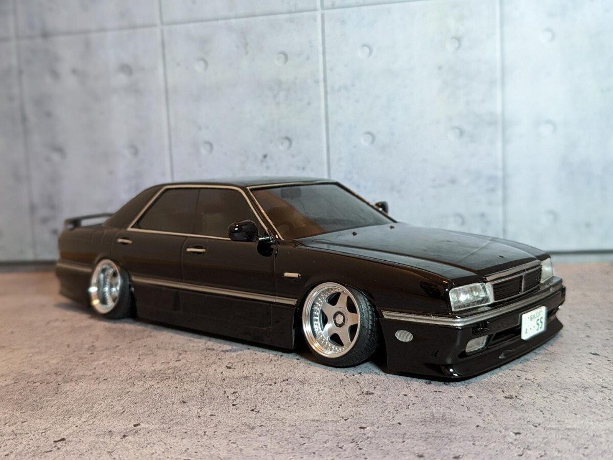 1/24 アオシマ Y31 シーマ インシュランス エアロ VIPCAR カスタム 完成品_画像1