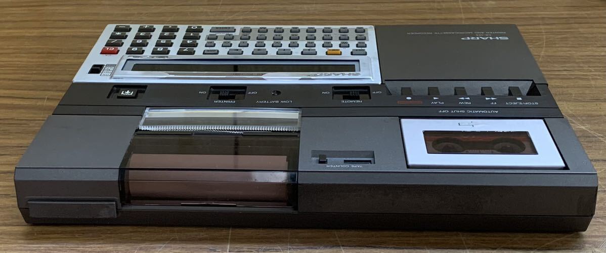 SHARP pocket computer PC-1251 + CE-125 printer & micro cassette recorder junk 