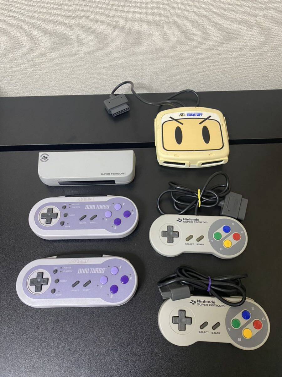 任天堂 Nintendo SFC スーパーファミコン本体　動作品　おまけソフト、コントローラー付き_画像7