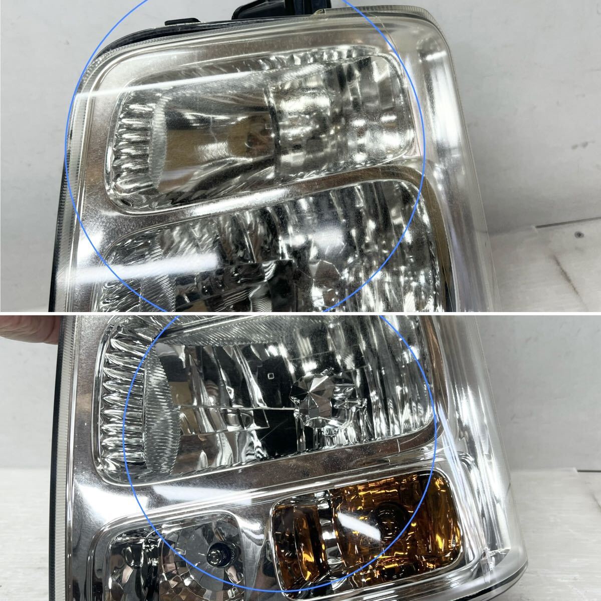 ★送料込★即決 エブリィワゴン DA64W 純正 HID 左右 ヘッドライト ランプ LE06H6166 LE06G6166 スズキ 送料無料 5981の画像7