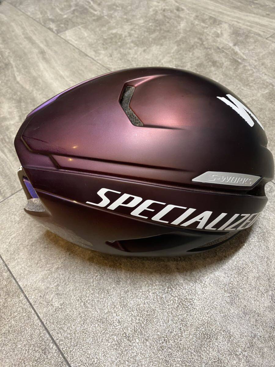 ★スペシャライズド★ specialized s-works EVADE2 光速 Sサイズ52-56cm 中古 ヘルメットの画像4