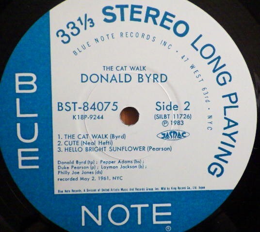 L24415 ] DONALD BYRD / THE CAT WALK BST-84075_画像8