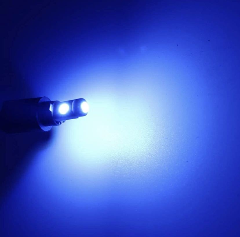 T5 LEDバルブ メーター球 エアコンパネル ブルー 5個の画像4