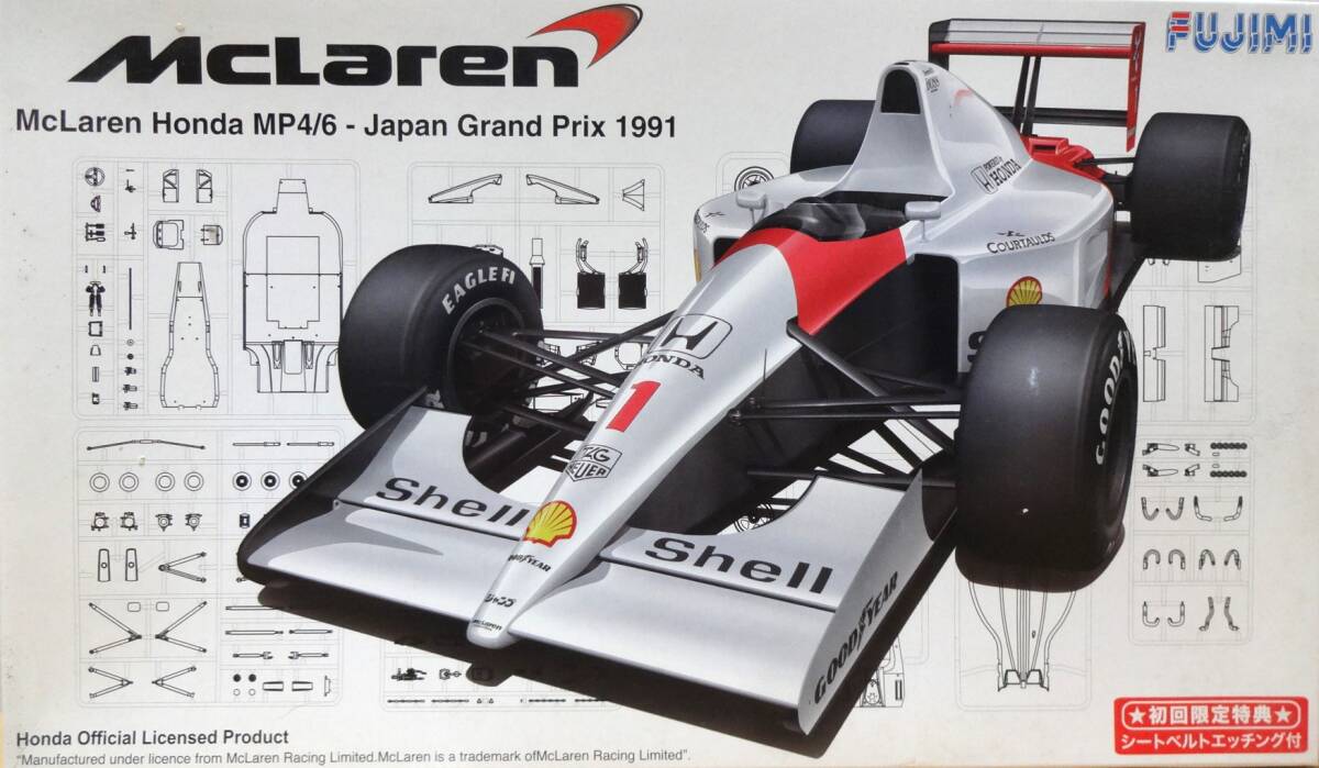 フジミ　1/20　マクラーレンMP4/6ホンダ　1991日本グランプリ_画像1
