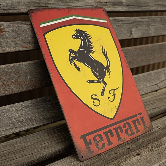 [ жестяная пластина табличка ] Ferrari Ferrari California modena машина retro способ интерьер магазин Cafe стена украшение 20cm×30.( бесплатная доставка!)②