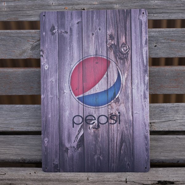 【ブリキ看板】Pepsi ペプシコーラ 看板 レトロ風 インテリア インテリア 店舗 カフェ 壁飾り　20cm×30㎝（送料無料！）②_画像2