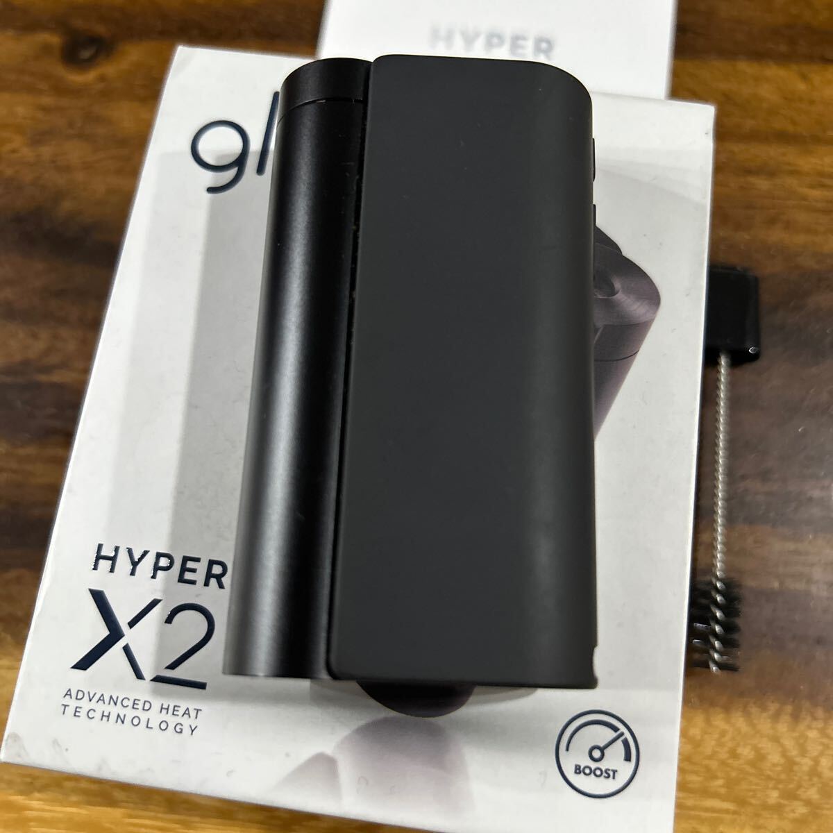 glo hyper X2　グローハイパーX2　メタルブラック　黒　付属品なし　喫煙具　加熱式　電子タバコ　通電確認済み　中古