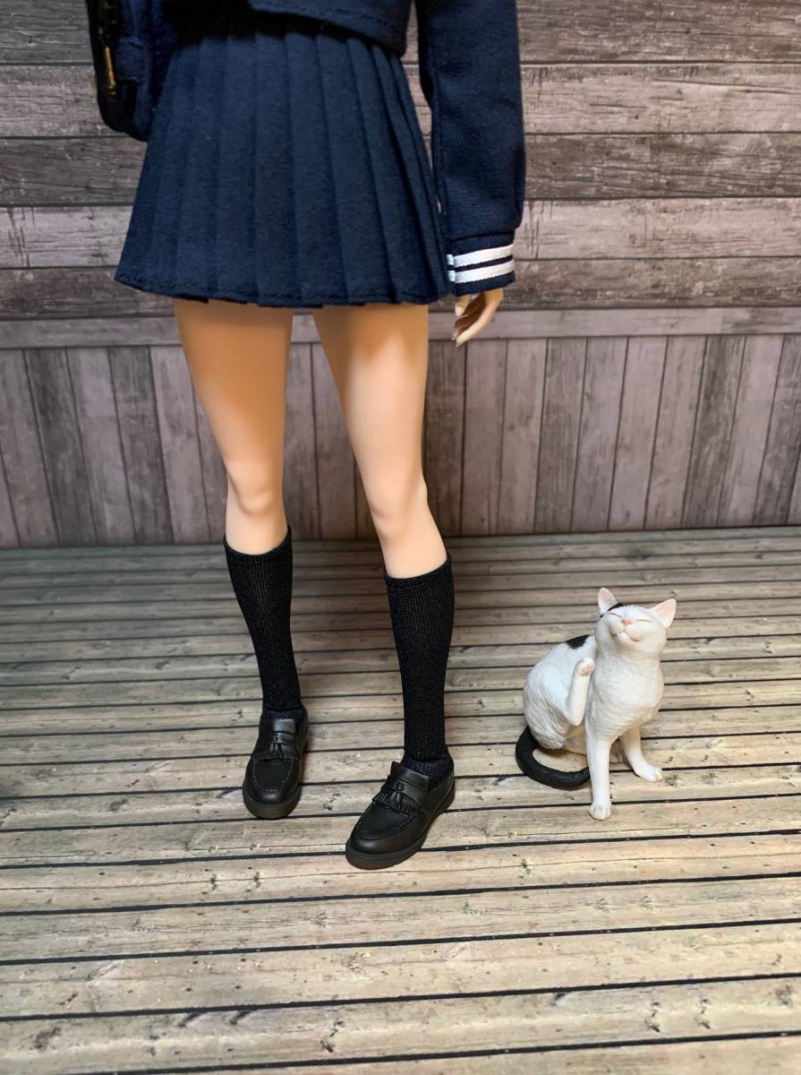 新作 Bibian 比比昂- TBLeague対応1/6 女子高生JK ローファーブラック クールガール