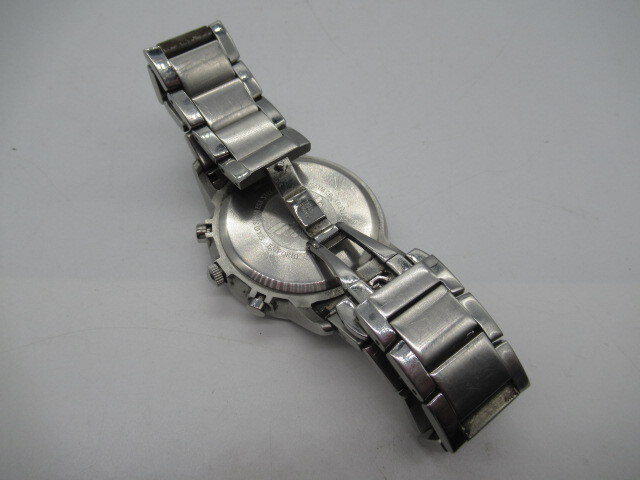 1363 EMPORIO ARMANI 腕時計 AR2448 エンポリオアルマーニ クオーツ アナログ ラウンド クロノグラフ ブルーシルバー 稼働品 譲渡品の画像10