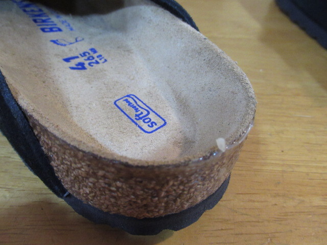 69526 新品 BIRKENSTOCK No.0660471 ボストン 41サイズ 26.5㎝ ブラック スエードレザー ビルケンシュトック の画像5