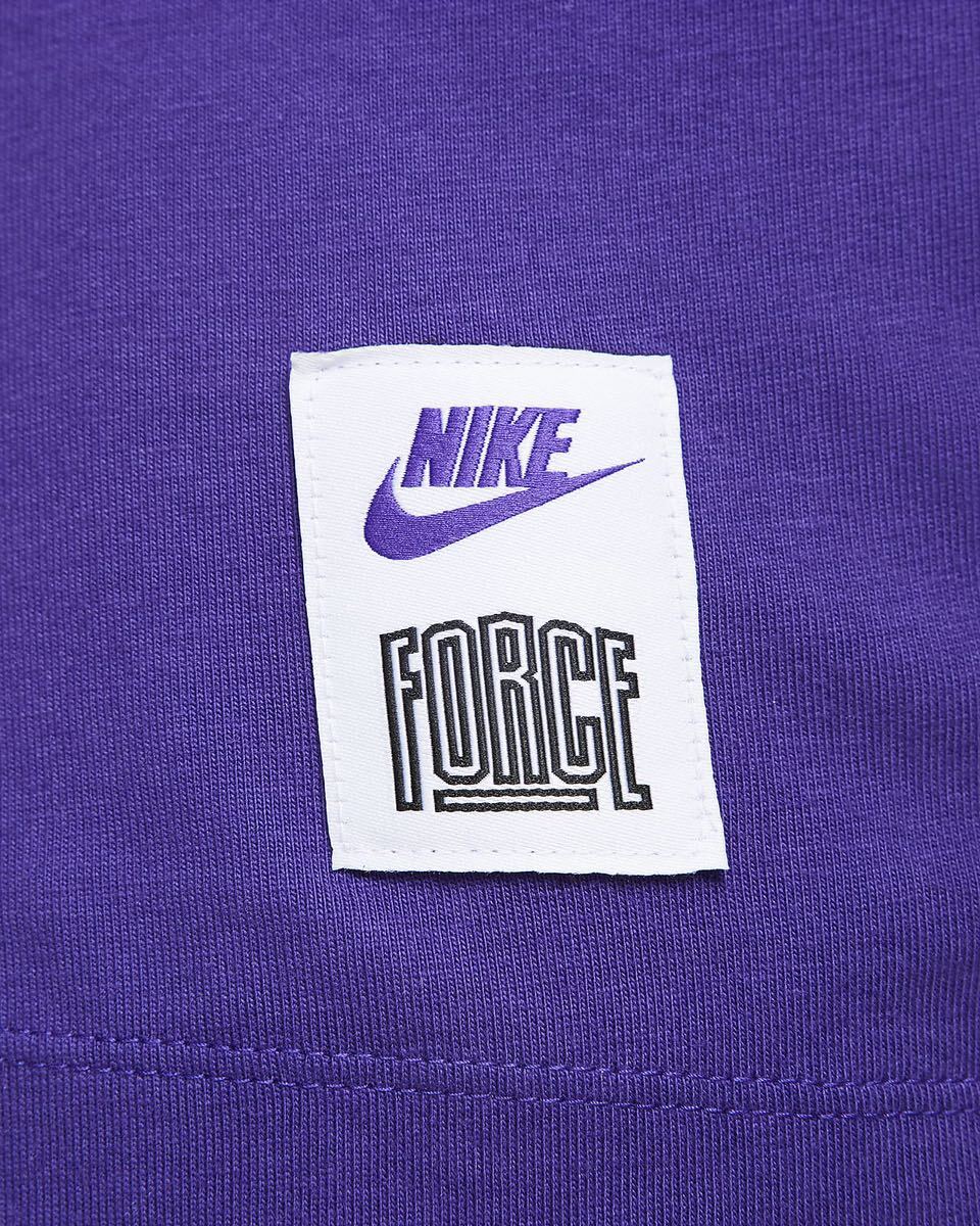 新品 未使用 タグ付☆ナイキ スターティング5 ロングスリーブ Tシャツ☆NIKE FORCE 40周年☆長袖 ロンT バスケット☆XLサイズ 紫/パープルの画像6