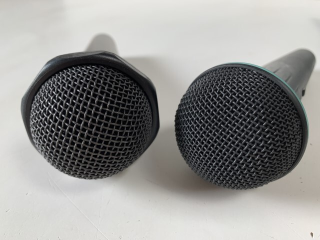 ④u894◆マイク◆レコーディング PA機器 audio technica ダイナミックボーカルマイクロホン AT-X11 SHURE シュアー BG 1.0 コード 収納袋の画像5