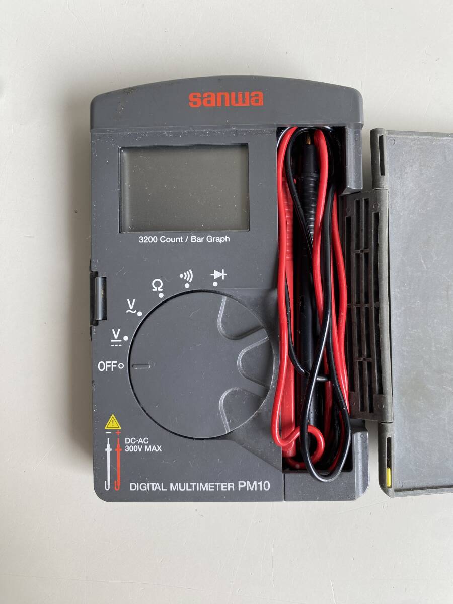 ④t530◆SANWA サンワ◆デジタルマルチテスター PM10 測定器 電気計測器 工具 未検品の画像2