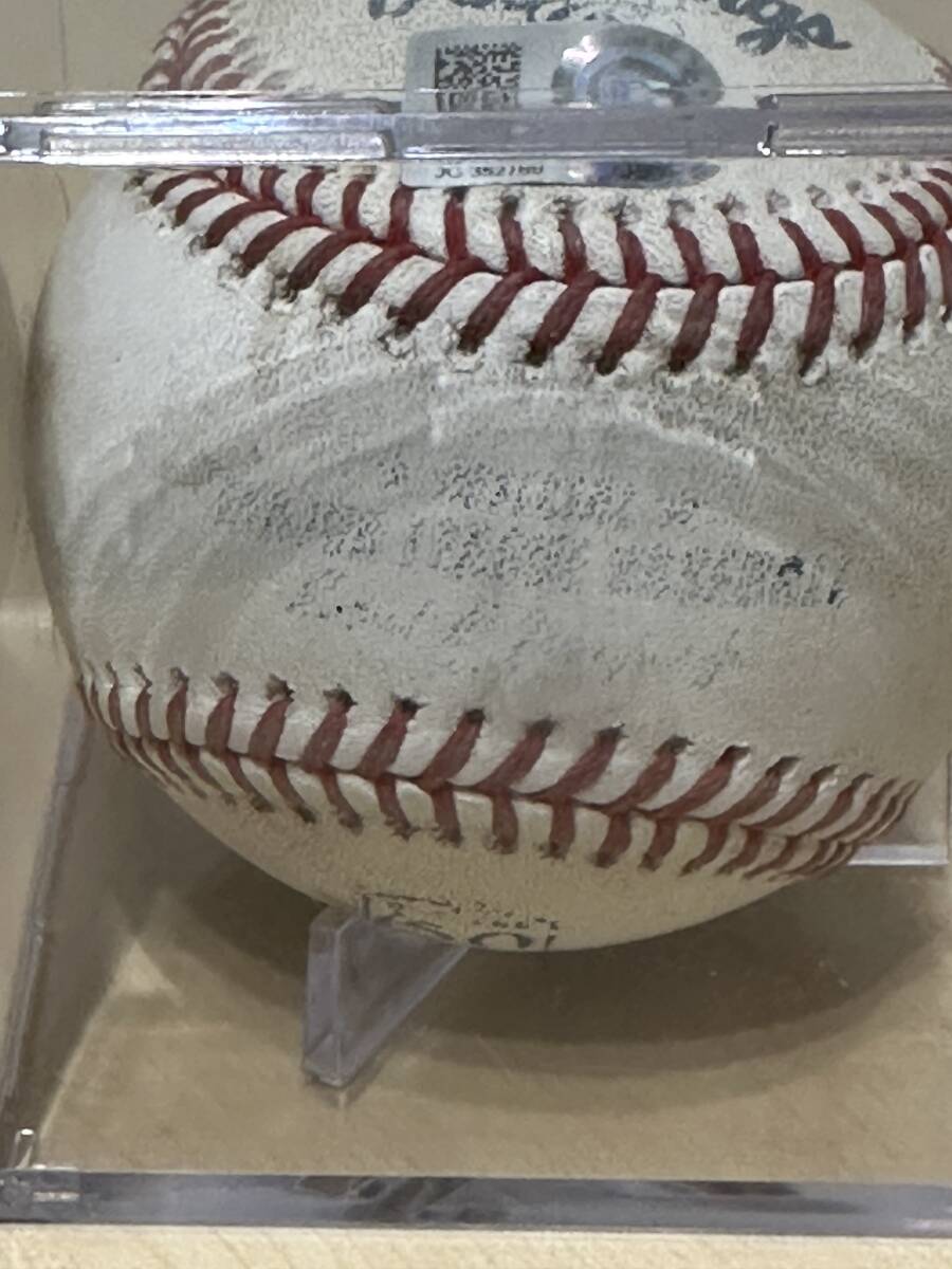 MLB初登板初勝利 大谷翔平ピッチャーデビュー投球ボール2018年4月1日 実使用球 エンゼルスの画像3