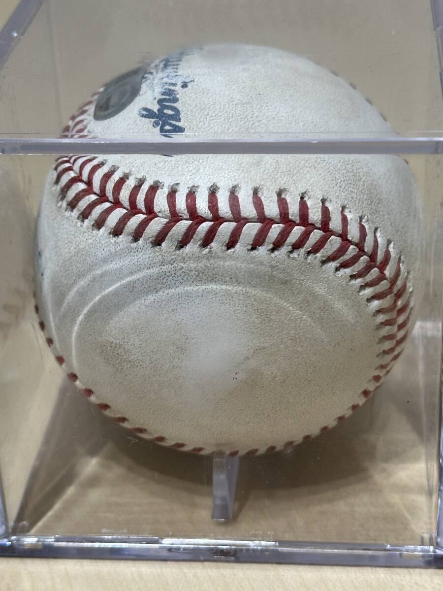 MLB初登板初勝利 大谷翔平ピッチャーデビュー投球ボール2018年4月1日 実使用球 エンゼルスの画像6