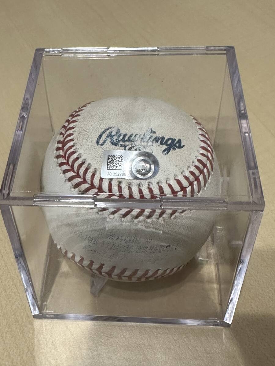 MLB初登板初勝利 大谷翔平ピッチャーデビュー投球ボール2018年4月1日 実使用球 エンゼルスの画像1