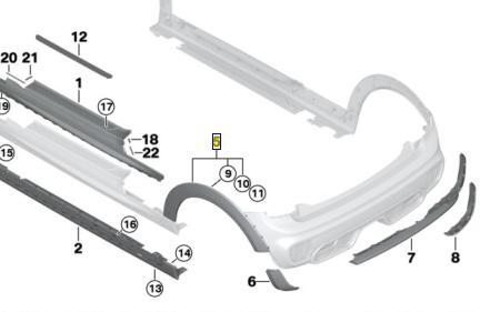 BMW MINI R over fender LH ( genuine products * new goods ) F56 F57 original number :51777376877