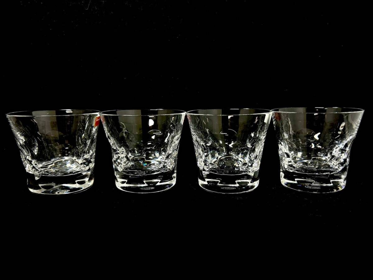 Baccarat/バカラ おまとめ 4客 セット オールドファッショングラス ロックグラス カットガラス バカラグラス ベルーガ 4個 (48421MT4)_画像4