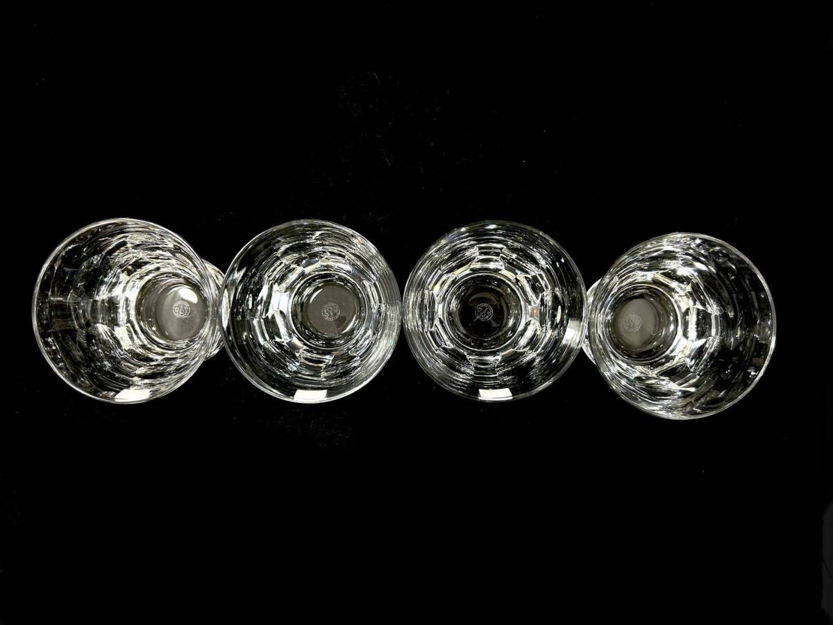 Baccarat/バカラ おまとめ 4客 セット オールドファッショングラス ロックグラス カットガラス バカラグラス ベルーガ 4個 (48421MT4)_画像8