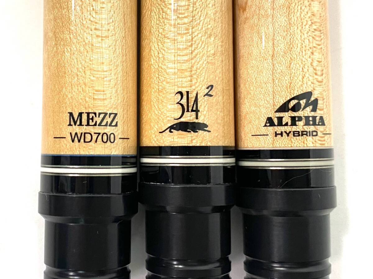 (8) Mezz Cues/mezu cue WD700 Predator/ Predator 314-2 HYBRID ALPHA/ hybrid Alpha shaft 3ps.@ billiards (48408MT1)