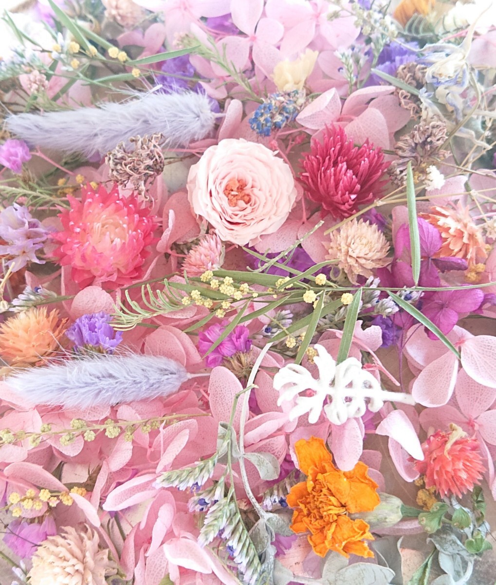 ☆Bouquet de minuit＊花材＊ヘッド＊詰合せ＊ミニ薔薇＊色々＊ハーバリウムなどの作品づくりに＊sale1円～☆の画像2