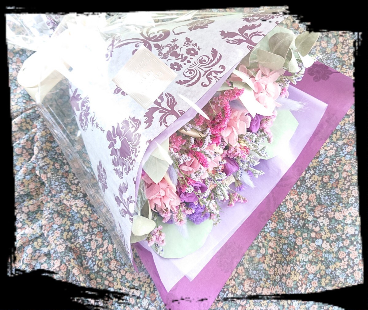 ☆Bouquet de minuit＊薔薇の花束＊プリザーブドフラワー＊ドライフラワー＊感謝sale￥1～☆の画像5