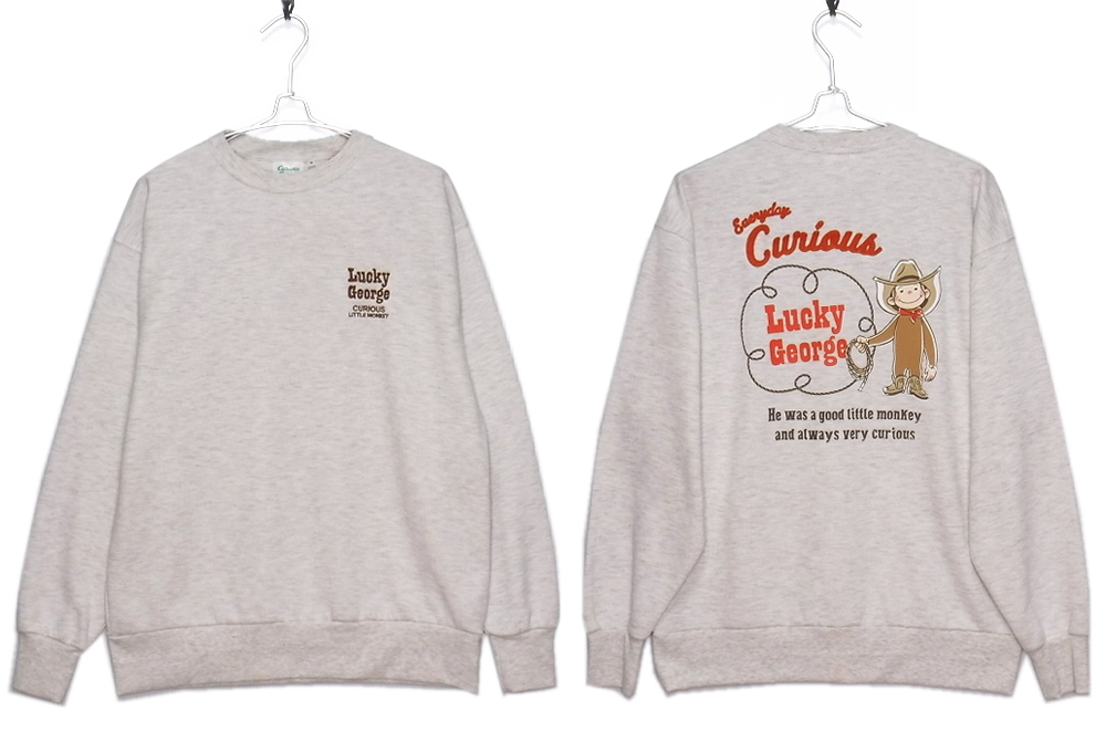 即決■★Curious George★■おさるのジョージ トレーナー SIZE=M_画像1