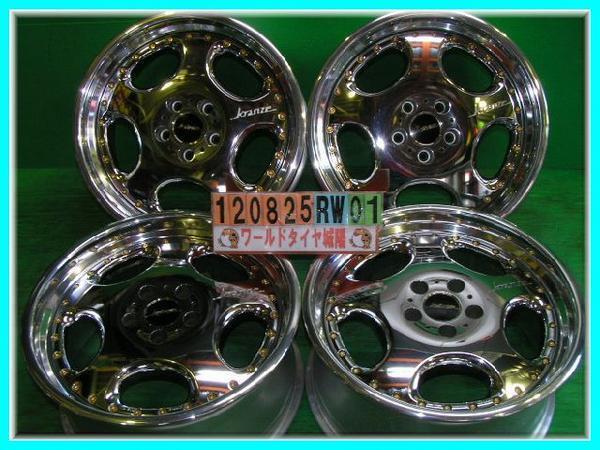 [中古ホイール4本セット]weds クレンツェ[18x9J+45/114.3/5H]ＧＴＯ(ビックキャリパー車は不可)の画像1